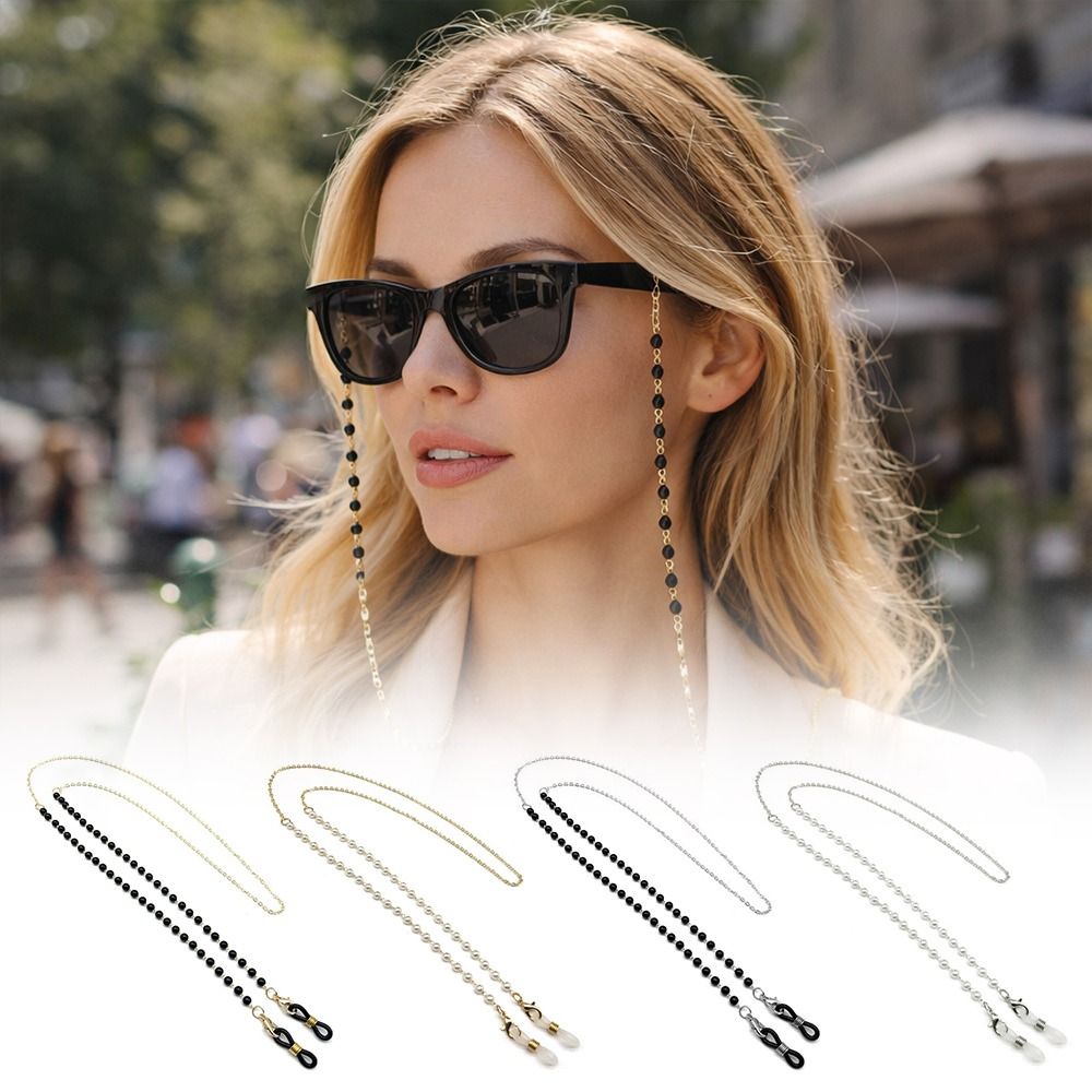 Mask Chain Holder - Модный ремешок для очков с цветочными