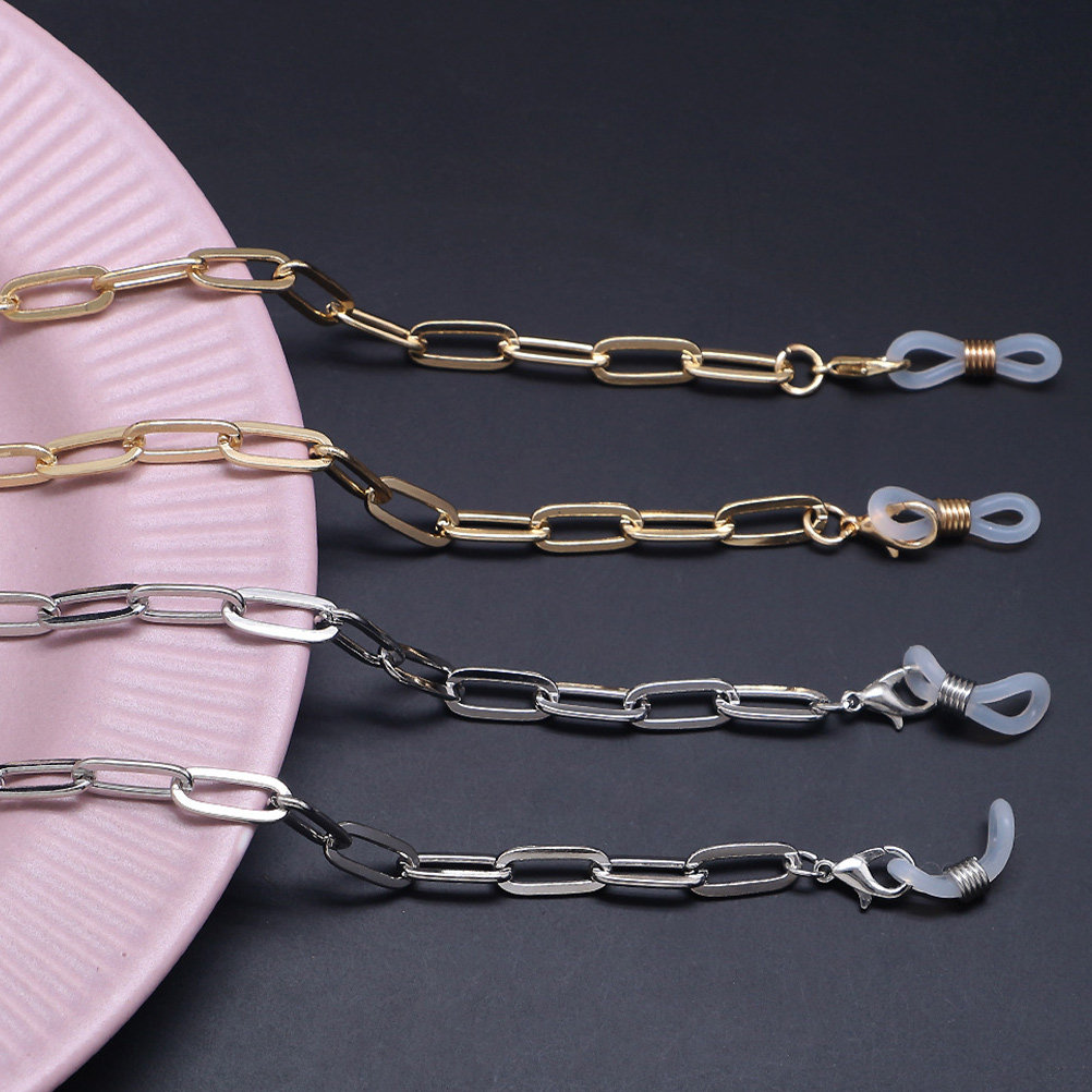 Mask Chain Holder - Золотой ремешок-цепочка для маски с зажимом,